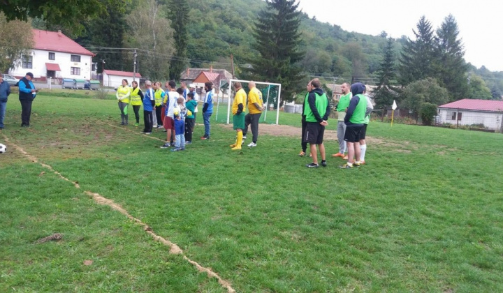 Futbalový zápas  v obci september 2017 