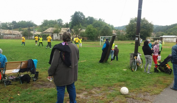Futbalový zápas  v obci september 2017 