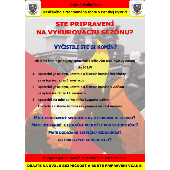 Ste pripravení na vykurovaciu sezónu?